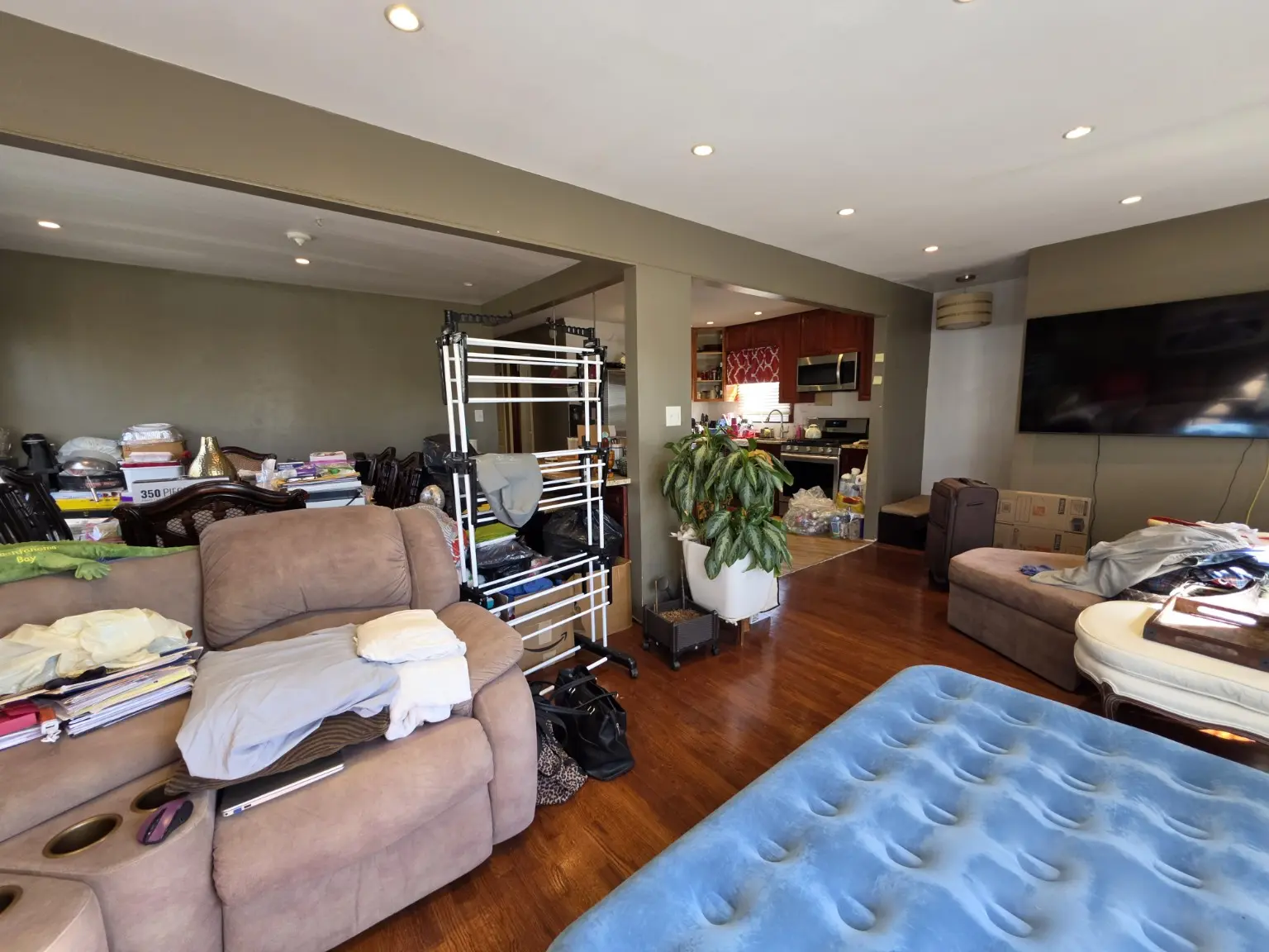Open living area with natural light