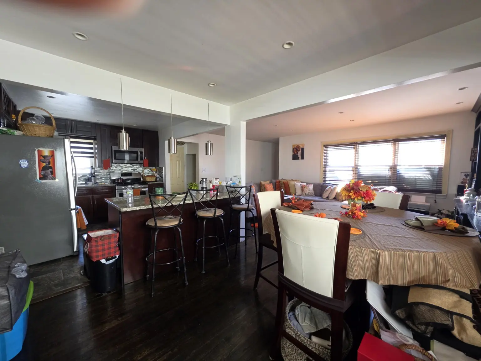 Kitchen and dining area