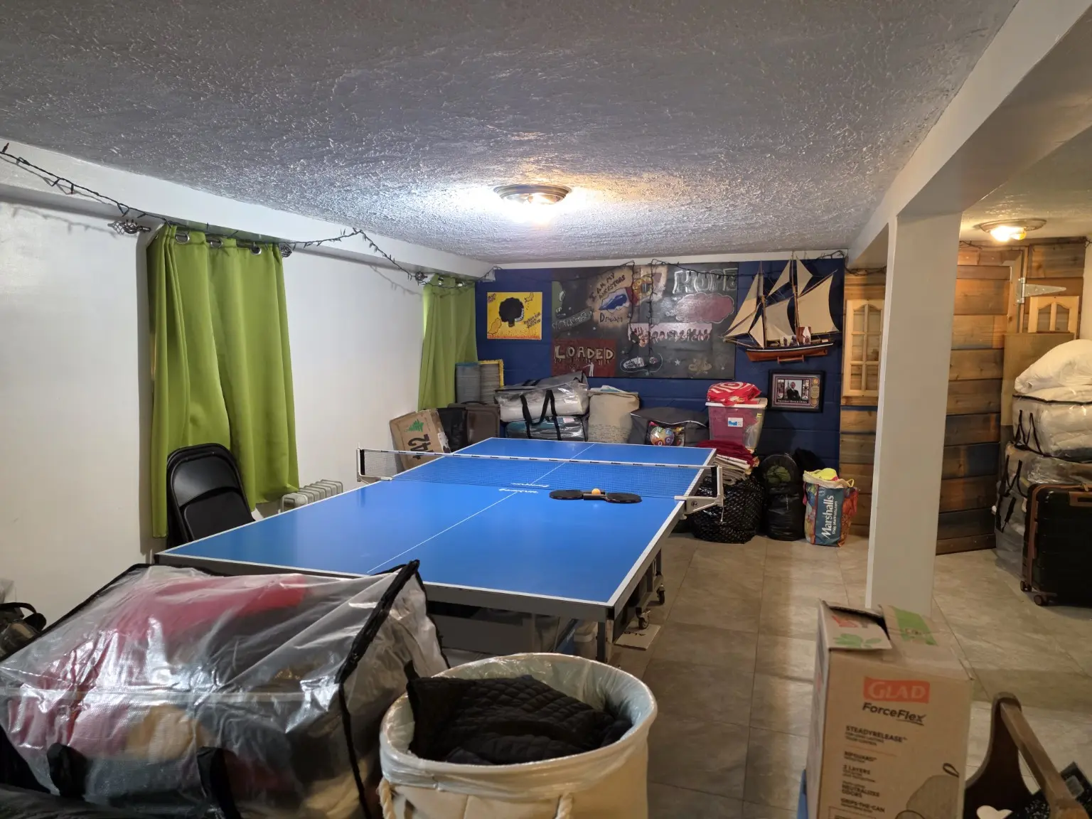 Lower-level recreation space