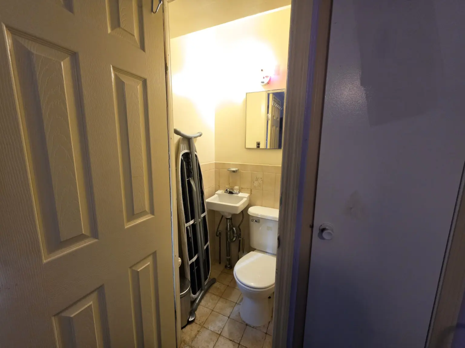 Bathroom present in the finished lower level