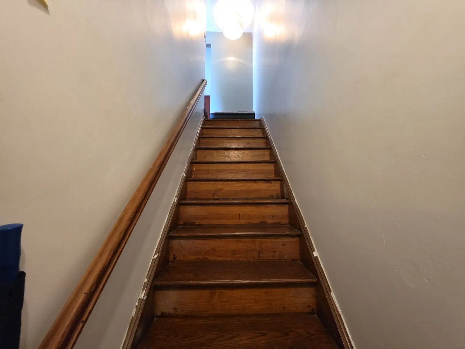 Interior staircase between residential floors
